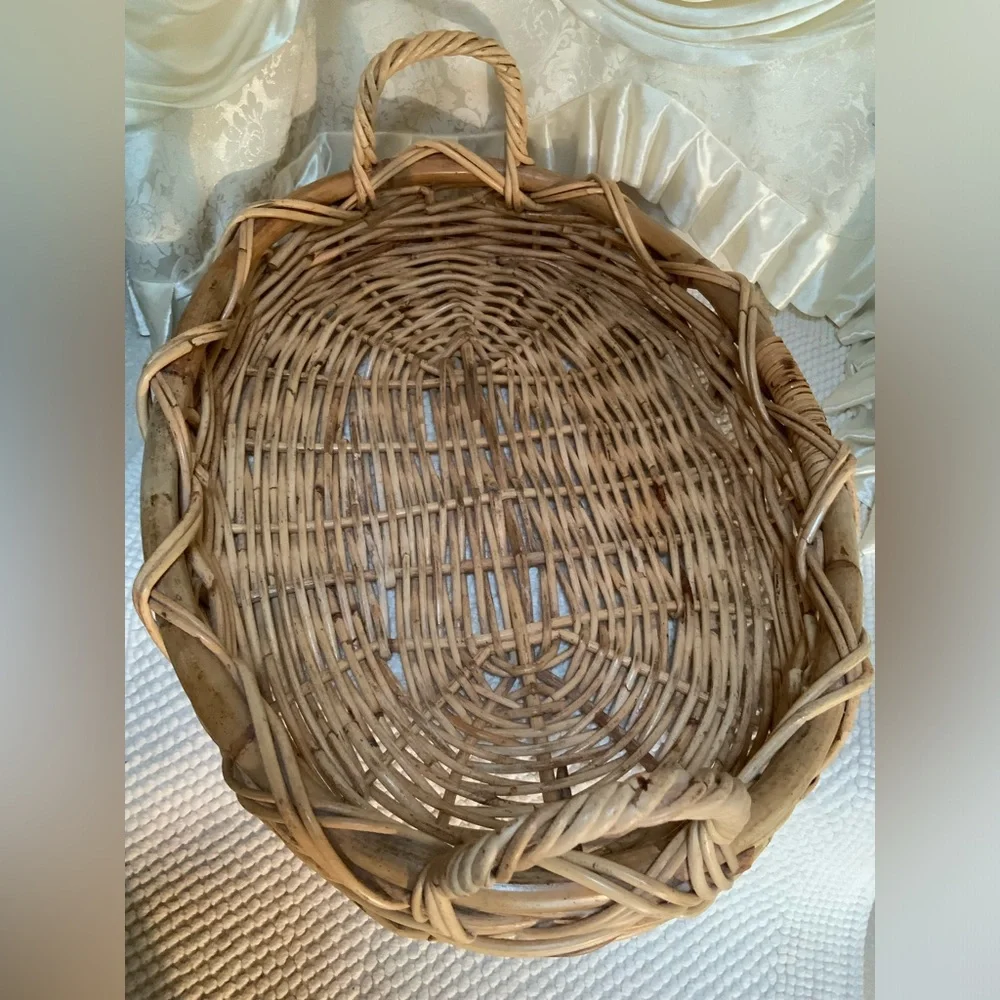 LG VINTAGE FARM TABLE OVAL BASKET